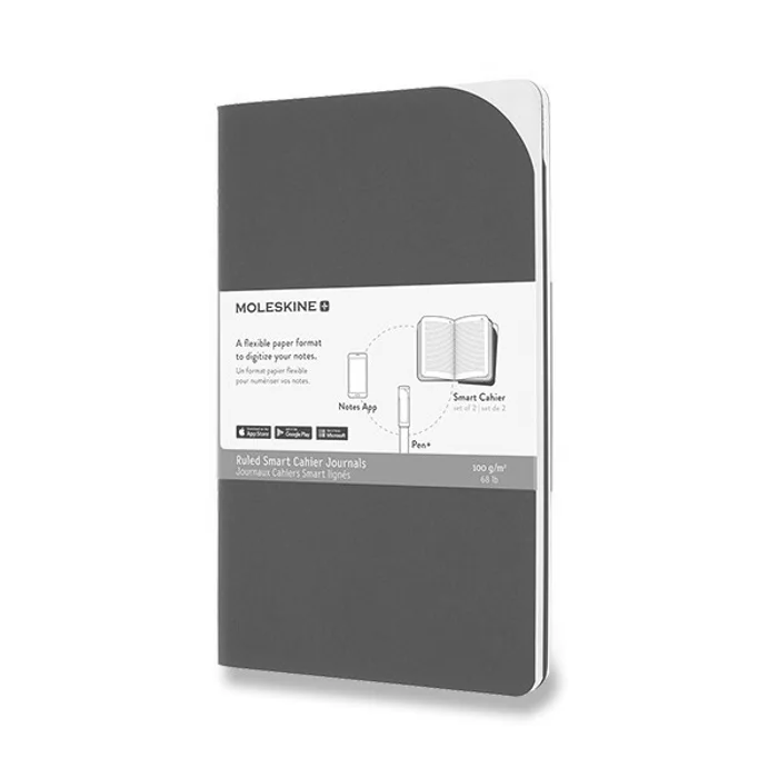 Hauptproduktbild Sešity Moleskine Smart - měkké desky L, linkované, 2 ks, černé