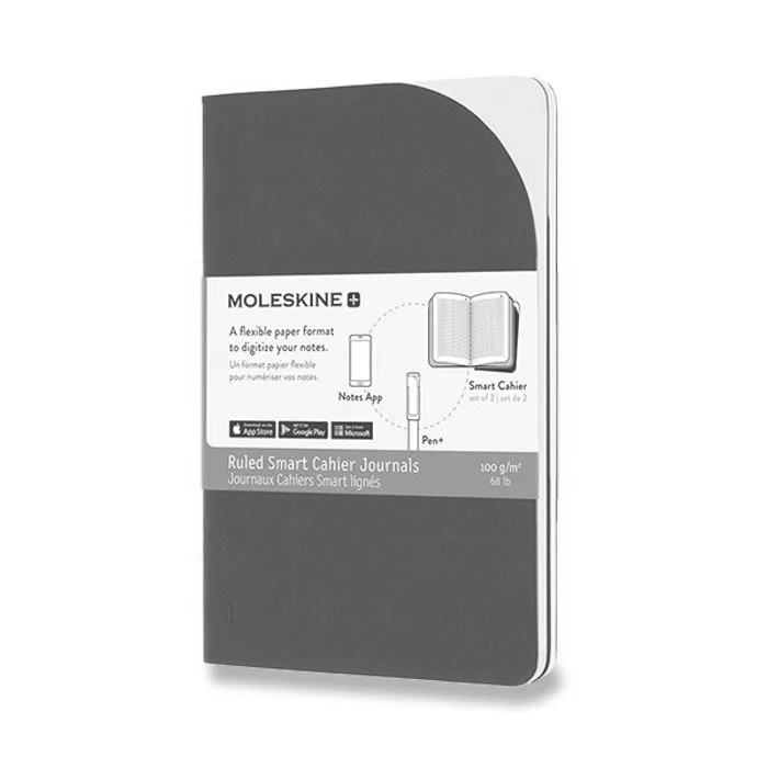 Hauptproduktbild Sešity Moleskine Smart - měkké desky S, linkované, 2 ks, černé