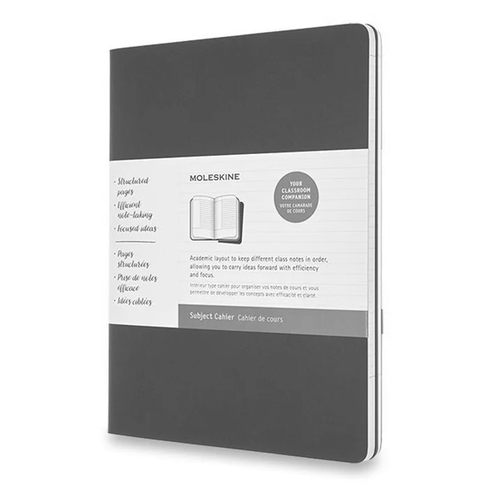 Hauptproduktbild Sešity Moleskine Subject Cahier XL, čistý, 2 ks, černá/vínová