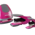 Weiteres Produktbild Nietzgerät „EasyTouch 30 Half Strip“, rosa-grau, 24/6, 30 Blätter, mit flacher Heftklammer, REX