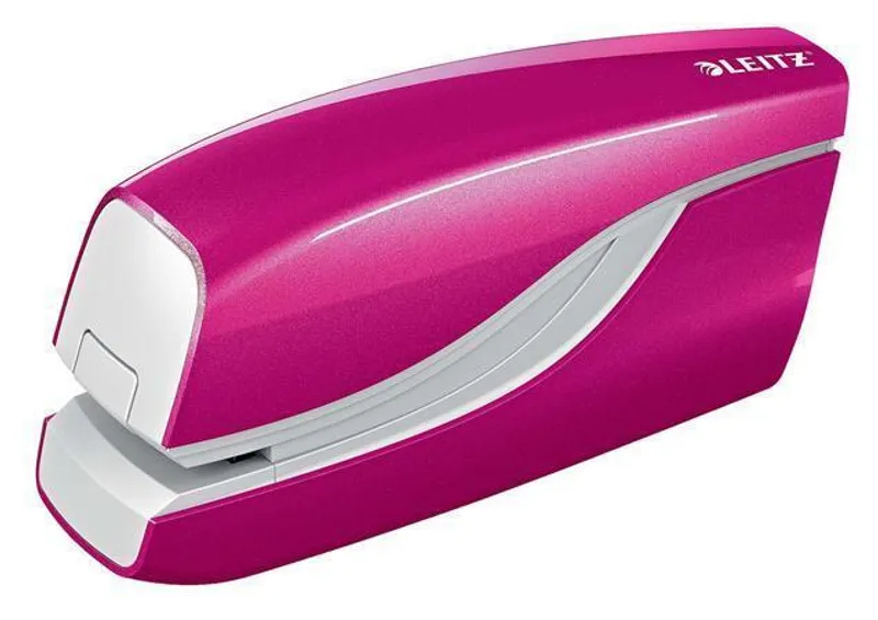 Hauptproduktbild Sešívačka "Wow", růžová, elektrická, No.10, 10 listů, LEITZ