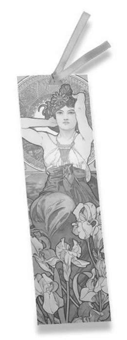 Hauptproduktbild Set 2 záložek Art Nouveau Mucha 175 x 50 mm, mix motivů