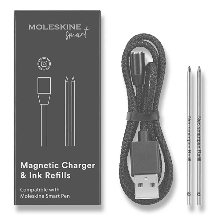 Hauptproduktbild Set příslušentví Moleskine Smart Pen nabíjecí kabel, 2 ks náplně
