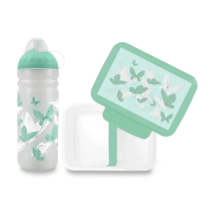 Hauptproduktbild Set Zdravá lahev 0,7 l a Zdravá sváča - butterfly