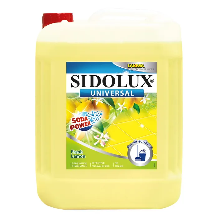 Hauptproduktbild Sidolux Universal Soda Svěží citron mycí prostředek na všechny omyvatelné podlahy 5 l