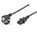 Netzkabel 23 Netzkabel, CEE7 (Stecker)-C13, 1m, VDE approved, schwarz