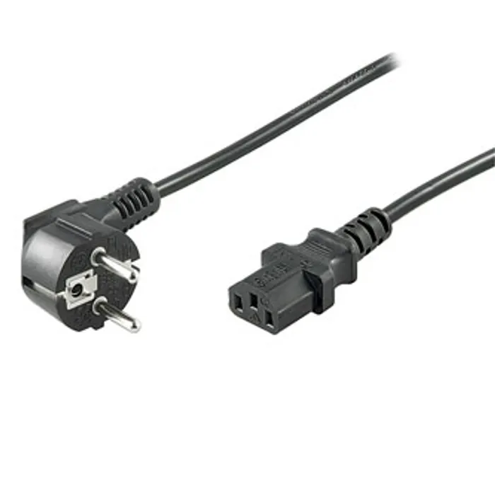 Hauptproduktbild Síťový kabel 230V napájecí, CEE7 (vidlice)-C13, 1m, VDE approved, černý