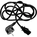 Netzkabel 23 Netzkabel, CEE7 (Stecker)-C13, 2m, VDE approved, schwarz, Logo, 5er Pack (economy), Preis für 1 Stk