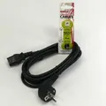 Weiteres Produktbild Netzkabel 23 Netzkabel, CEE7 (Stecker)-C13, 3m, VDE approved, schwarz, Logo