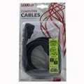Weiteres Produktbild Netzkabel 23 verlängerbar, C13-C14, 3m, VDE approved, schwarz, Logo, Blister