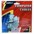 Weiteres Produktbild Netzkabel 23 verlängerbar, C13-C14, 3m, VDE approved, schwarz, Logo, Blister