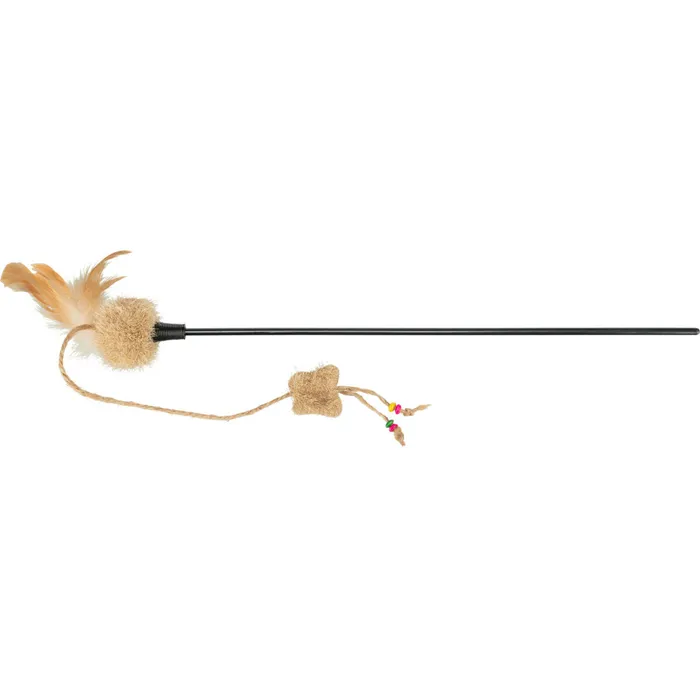 Hauptproduktbild Škádlítko s motýlem a kuličkami, peří 54 cm