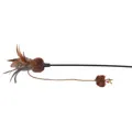 Teaser mit Schmetterling und Kugeln, Federn 54 cm