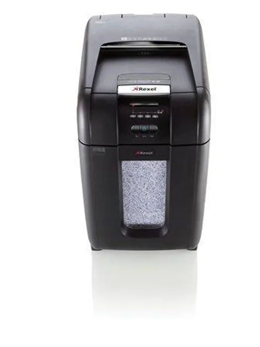 Hauptproduktbild Skartovací stroj "Auto+ 300M", křížový řez, 300 listů, REXEL