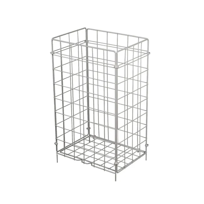 Hauptproduktbild Skládací drátěný odpadkový koš bílý, 50 l [1 ks]