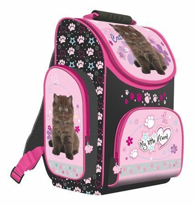 Hauptproduktbild Školní batoh, aktovka "My Little Friend 2016", kočka, ergonomický, 16", UNIPAP
