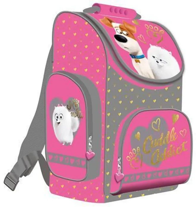 Hauptproduktbild Školní batoh, aktovka "Secret Life of Pets", růžová, ergonomický, 16", UNIPAP