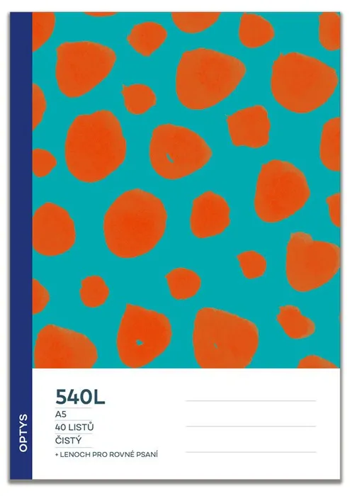 Hauptproduktbild Školní sešit 540, čistý, s integrovaným lenochem, jahůdky