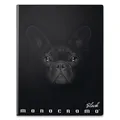 Schulheft Pigna Monocromo Black A4, liniert, 40 Blatt, Motivmix