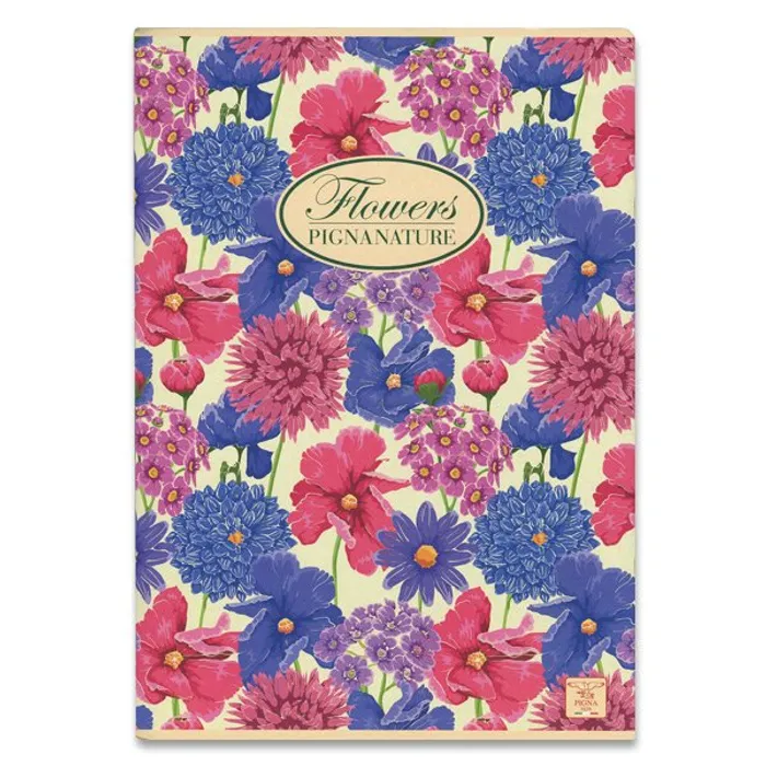 Hauptproduktbild Školní sešit Pigna Nature Flowers A5, linkovaný, 40 listů, mix motivů