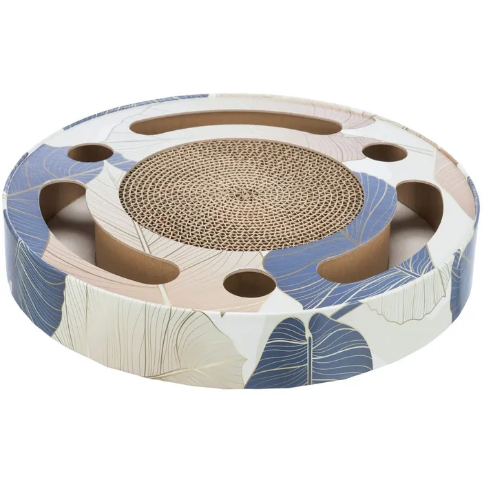 Hauptproduktbild Škrabací bubínek s hračkami 33 cm modrý