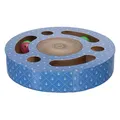 Kratztrommel mit Spielzeug 33 cm blau