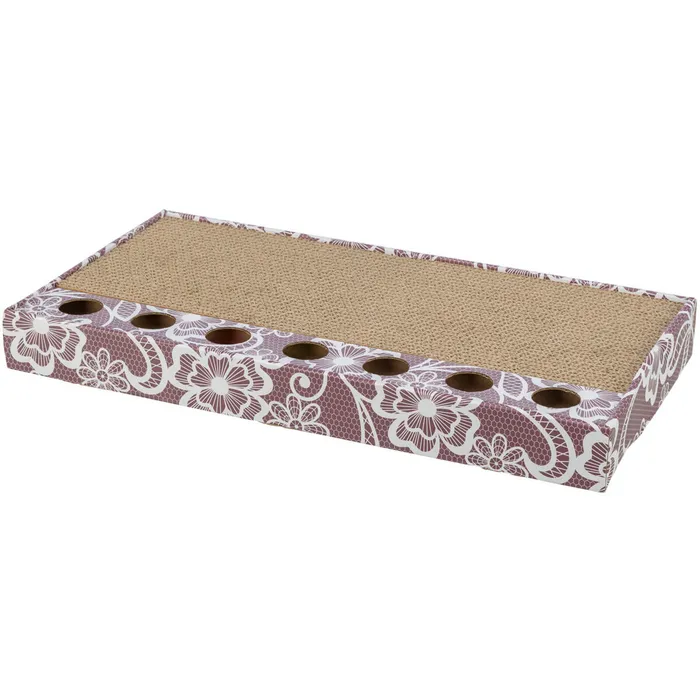 Hauptproduktbild Škrabací karton s hračkou 48 x 25 cm růžový