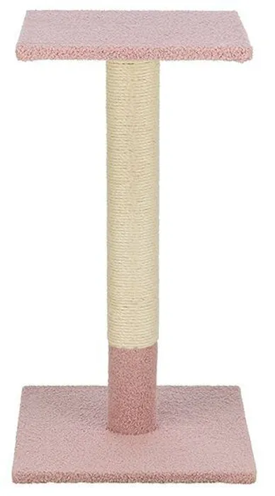 Hauptproduktbild Škrabací sloupek BEANA, 69 cm, teddy plyš, starorůžová - LIMITOVANÁ NABÍDKA