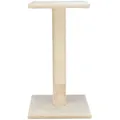 BEANA Kratzbaum mit Lehne, 9 cm / 69 cm, Sisal/Plüsch, beige