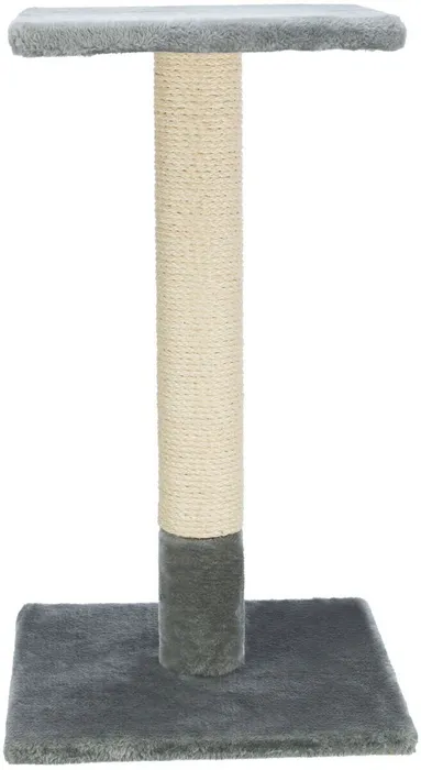 Hauptproduktbild Škrabací sloupek BEANA s odpočívadlem, 9 cm / 69 cm, sisal/plyš, šedá