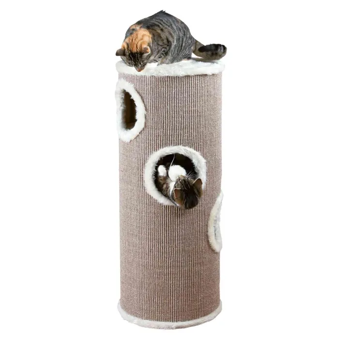 Hauptproduktbild Škrabací válec pro kočky TOWER EDOARDO šedo/krémový 100 cm