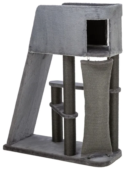 Hauptproduktbild Škrabadlo ACTIVE, 96 x 38 / 122 cm, s lezeckou rampou, šedá