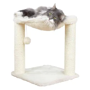 Kratzbaum BAZA zwei Pfosten mit Liege 50cm - Creme