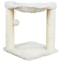 Kratzbaum BAZA zwei Pfosten mit Liege 50cm - Creme