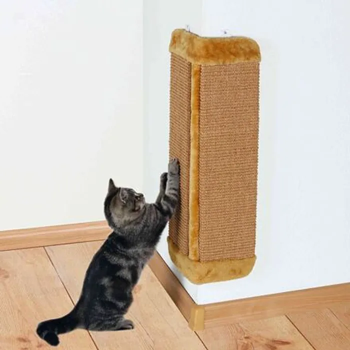 Hauptproduktbild Škrábadlo nástěnné rohové velké 32x60cm, - hnědé