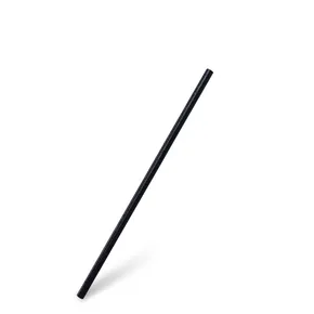 Trinkhalm (Bio-Komposit) wiederverwendbar schwarz Ø6mm x 20cm [100 St.]