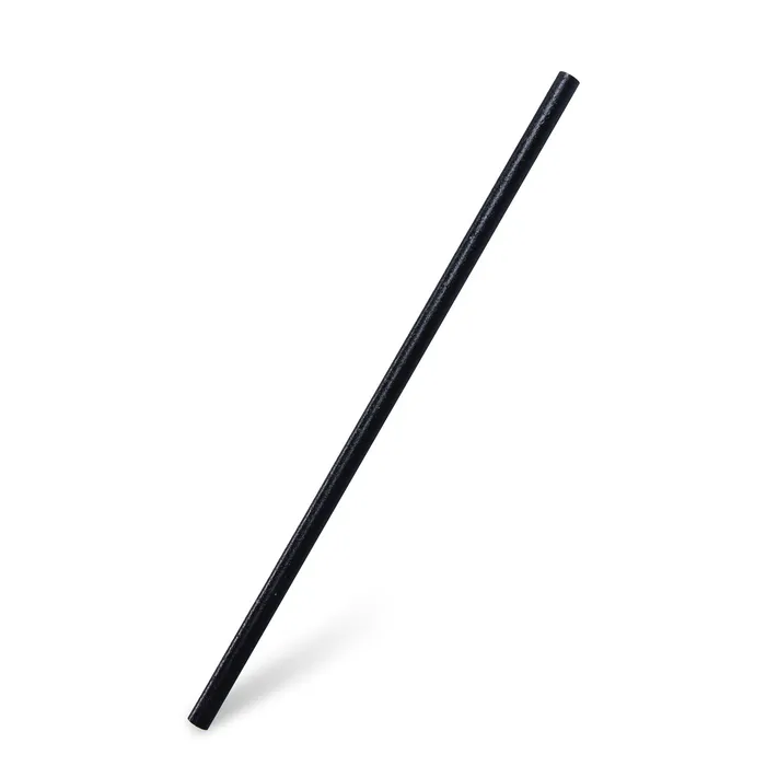 Hauptproduktbild Slámka (bio-kompozit) opakovaně použitelná černá `JUMBO` Ø8mm x 24cm [100 ks]