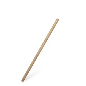 Trinkhalm (100% Biomaterial) natur braun `JUMBO` durchmesser 8mm x 21cm [100 St.]