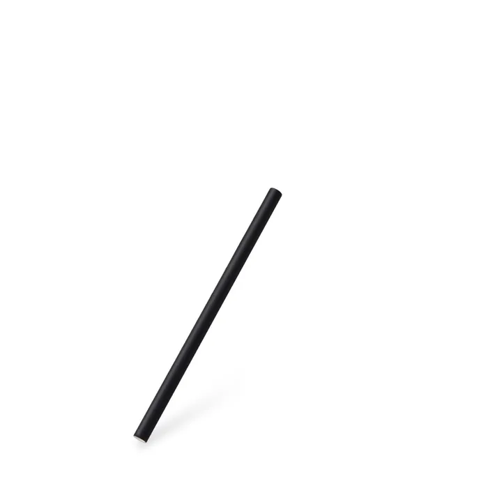 Hauptproduktbild Slámka papírová černá `JUMBO` průměr 8mm x 15cm [100 ks]