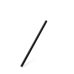 Papiertrinkhalm schwarz `JUMBO` durchmesser 8mm x 20cm [100 St.]