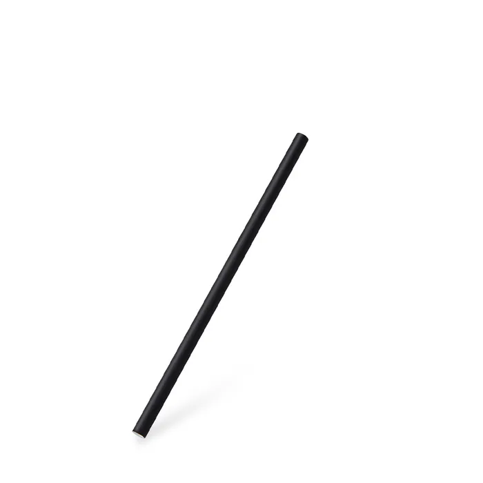 Hauptproduktbild Slámka papírová černá `JUMBO` průměr 8mm x 20cm [100 ks]