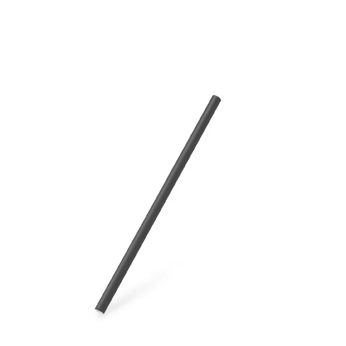 Hauptproduktbild Slámka papírová černá `JUMBO` průměr 8mm x 20cm [100 ks]