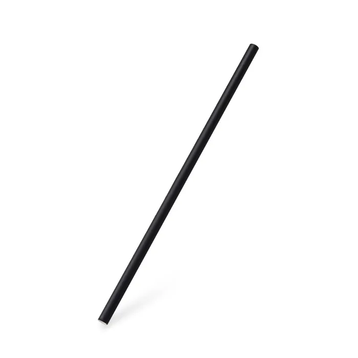Hauptproduktbild Slámka papírová JUMBO černá 25 cm, průměr 8 mm [100 ks]