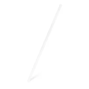 JUMBO-Strohhalme aus Kunststoff weiß 25 cm, Durchmesser 8 mm [150 Stück] (wiederverwendbar)