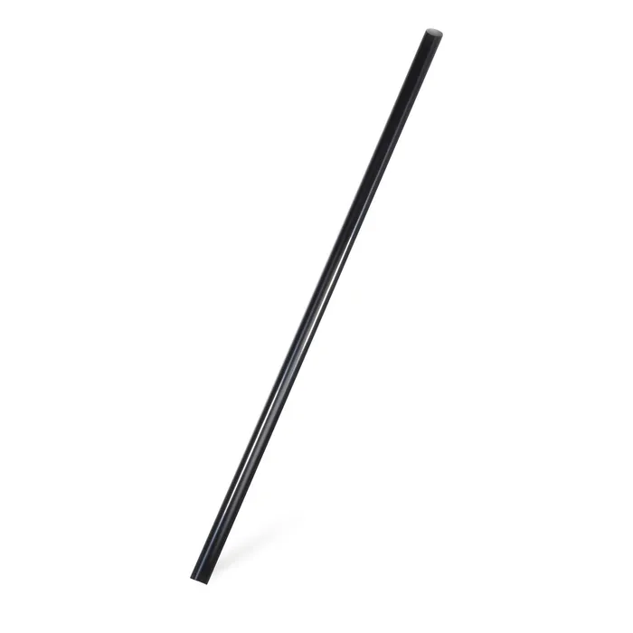 Hauptproduktbild Slámky JUMBO plastové černé 25 cm, průměr 8 mm [500 ks] (znovu použitelná)
