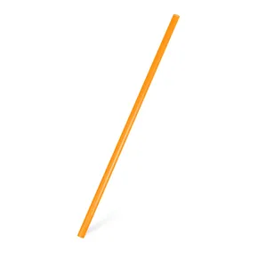 JUMBO-Strohhalme aus Kunststoff orange 25 cm, Durchmesser 8 mm [150 Stück] (wiederverwendbar)