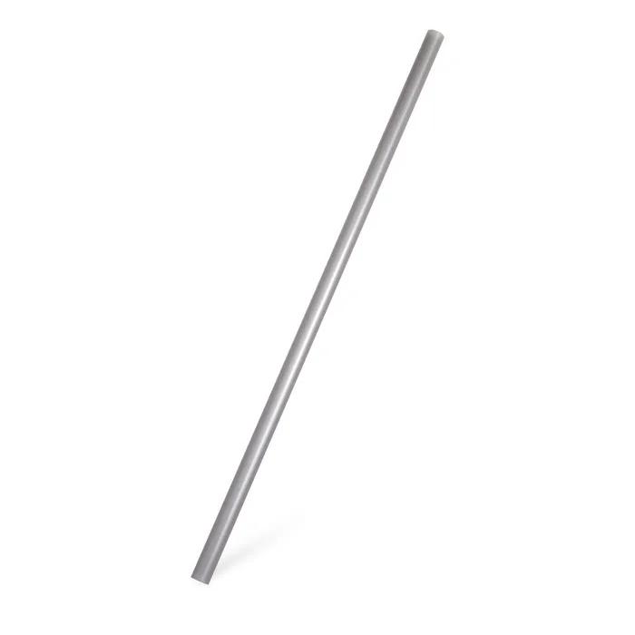 Hauptproduktbild Slámky JUMBO plastové stříbrné 25 cm, průměr 8 mm [150 ks] (znovu použitelná)