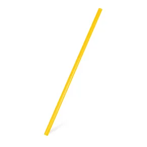 JUMBO-Strohhalme aus Kunststoff gelb 25 cm, Durchmesser 8 mm [150 Stück] (wiederverwendbar)