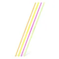 Plastikstrohhalme gerade XXL Neon 100 cm, Durchmesser 6,5 mm [100 Stück] (wiederverwendbar)
