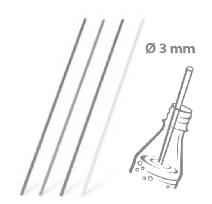 Hauptproduktbild Slámky rovné barevné mix 27 cm, průměr 3 mm [100 ks]